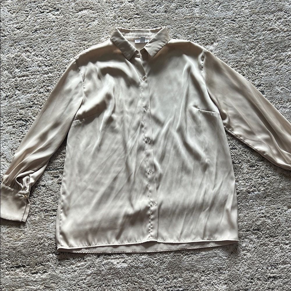 Women's Cream Button Down Shirt